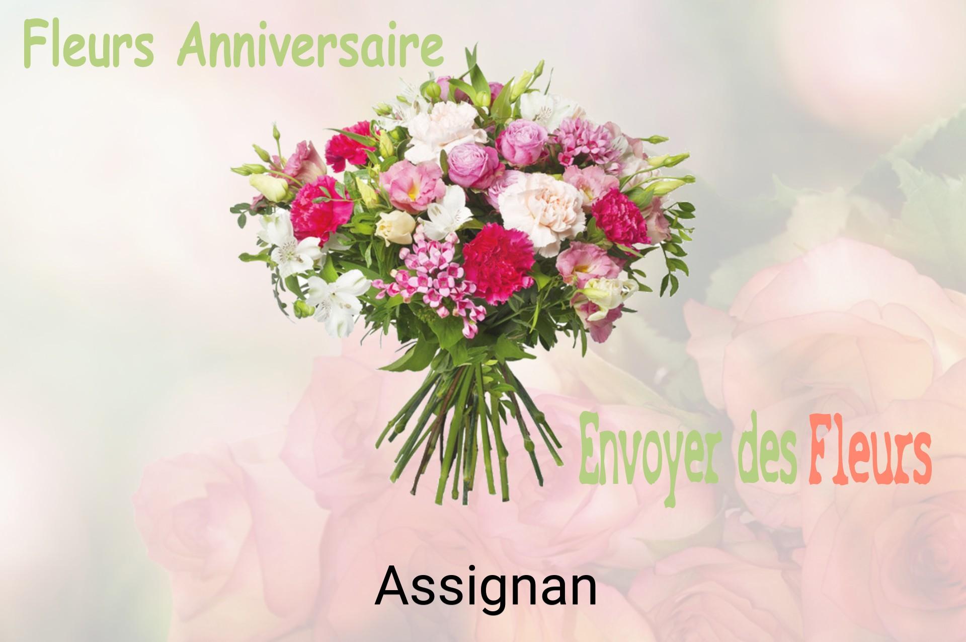 Bouquet de fleurs d’anniversaire livré à Assignan